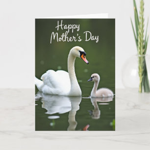 Zachte Zwaan Moederdag kaart