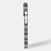 Zachte zwarte grijze strepen Case-Mate iPhone case (Achterkant / Links)