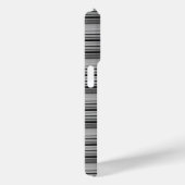 Zachte zwarte grijze strepen Case-Mate iPhone case (Achterkant / Rechts)