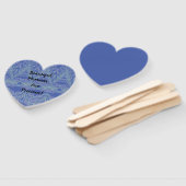 Zachte Zwemelen Blauwe Momenten Handwaaier (Niet-gemonteerd)