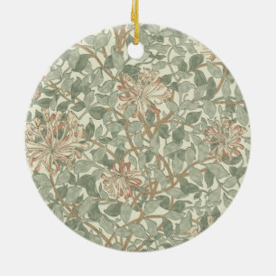 Zachtegroene vintage William Morris kamperfoelie Keramisch Ornament