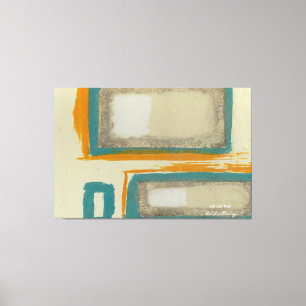 Zachter en Krachtiger Rothko Geïnspireerde Abstrac Canvas Afdruk