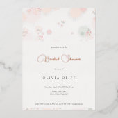 Zachtheid Het Vrijgezellenfeest van de Rozen van d Folie Uitnodiging (Voorkant)