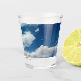 Zachtheid in de wolken shot glas