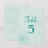 Zachtheid Mintgroen Tafelnummer (Voorkant / Achterkant)