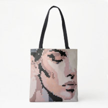 Zachtheid Pixel Portret in Bleke Toon