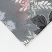 Zachtroze rozen fleece deken (Hoek)