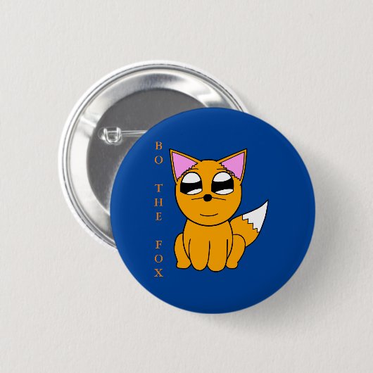 Zack Dragonblade Button - Bo the Fox (Voorkant /achterkant)