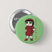 Zack Dragonblade Button - Roodrijden (Voorkant /achterkant)