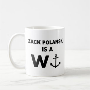Zack Polanski Anker Ontwerp Mok Grappig Minimalist