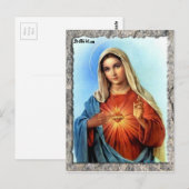 ZACRED HEART OF MARY 01  PRODUCTS BRIEFKAART (Voorkant / Achterkant)