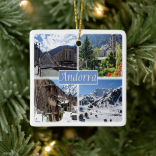 zAD003 ANDORRA, La Vella, mozaïek, Keramisch Ornament