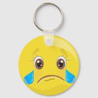Zad met tranen Emoticon Sleutelhanger