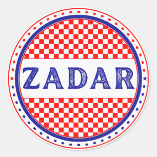 Zadar City Pride Embleem – Kroatische identiteit Ronde Sticker