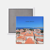 Zadar, Kroatië landschap Magneet (Voorkant / Achterkant)