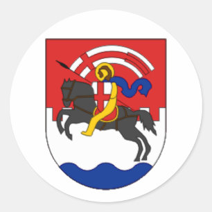 Zadar-wapen (Kroatië) Ronde Sticker
