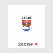 Zadar-wapen (Kroatië) Sticker (Vel)