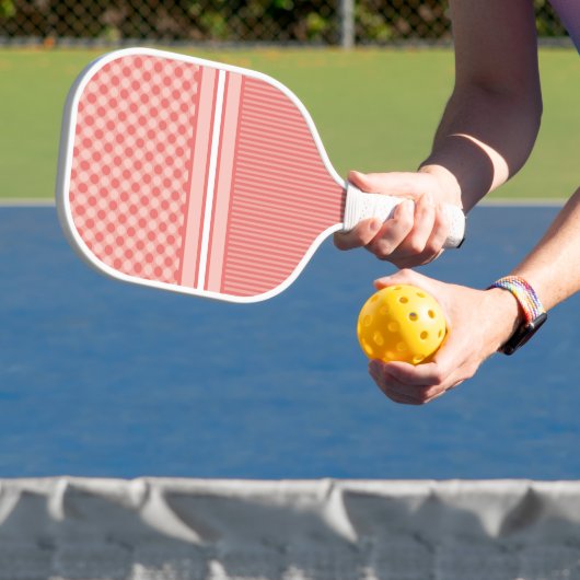 Zadden van roze Pickleball Paddle (Insitu)