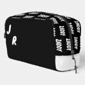 Zaddy Black Gepersonaliseerde Initialen Toilettasje (Rechterhoek)