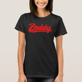 Zaddy retro player typography fashion pocket t-shirt
