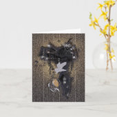 Zadel IV - Notecard Kaart (Gele Bloem)