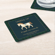 Zadel Je Vintage Preppy Paard Verjaardag 