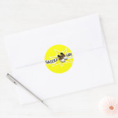 Zadel omhoog! ronde sticker (Envelop)