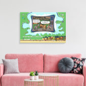 Zadel Op | Afstuderen 24x16 Canvas Afdruk (Insitu (Woonkamer))