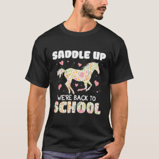 Zadel op, we zijn terug naar school t-shirt