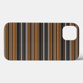 Zadelbruin en zwart gestreept patroon Case-Mate iPhone case (Achterkant (horizontaal))