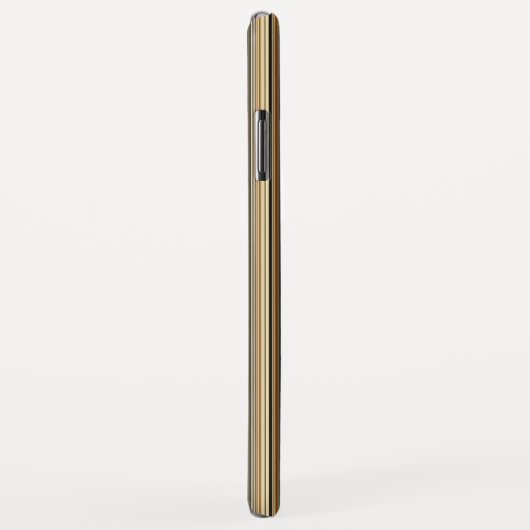 Zadelbruin en zwart gestreept patroon Case-Mate iPhone case (Achterkant/rechts)