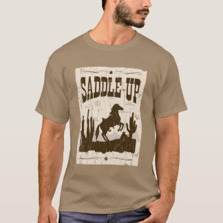 Zadelen met paard t-shirt