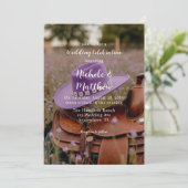 Zadelen op het hek met Pet bruiloft Kaart (Staand voorkant)