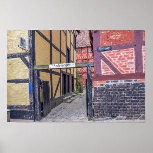 Zadelmakerij in een Deens openluchtmuseum Poster