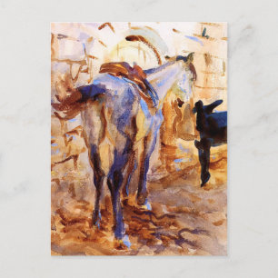 Zadelpaard, Palestina door John Singer Sargent Briefkaart