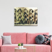 Zadels en Boots Canvas Afdruk (Insitu (Woonkamer))