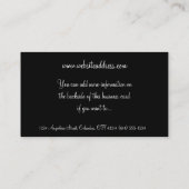 Zadels en Hoefijzers Visitekaartjes (Achterkant)