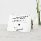 Zaden Klaar te vliegen Kaart (Achterkant)