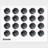 Zaden van bestemming! ronde sticker (Vel)