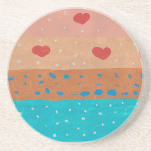 Zaden van Liefde Coaster Zandsteen Onderzetter