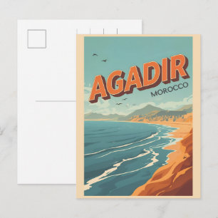 Zadig souvenirstad Agadir stadsstrand Marokko reiz Briefkaart