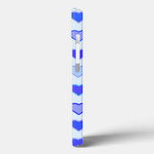 Zaduwen van blauw hart Case-Mate iPhone case (Achterkant / Links)