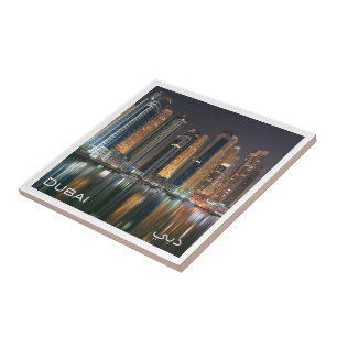 zAE043 DUBAI marina, Verenigde Arabische Emiraten, Tegeltje