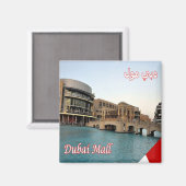 zAE068 DUBAI, winkelcentrum op de grootste schaal, Magneet (Voorkant / Achterkant)