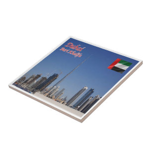 zAE075 BURI KHALIFA Dubai VAE Midden-Oosten, Tegeltje