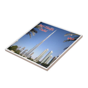 zAE076 DUBAI BURI KHALIFA, Midden-Oosten, Tegeltje