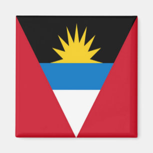 zAG001 ANTIGUA en BARBUDA FLAG, Amerika, Fridge Magneet