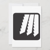 Zag de Invitaties van de Teeth Kaart (Voorkant)