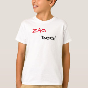 Zag Dog Brand White T-Shirt
