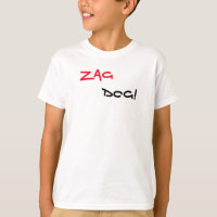 Zag Dog Merk Witte T-Shirt